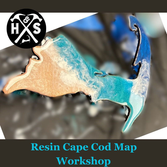 Resin Cape Cod Map Workshop March 29th at 6pm