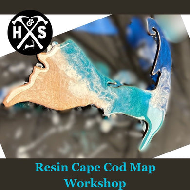 Resin Cape Cod Map Workshop May 19th at 5pm in HARWICH