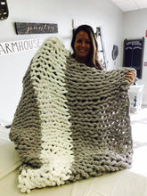 Cozy Knit Throw Blanket Workshop October 22nd at 5pm