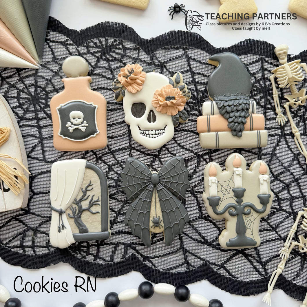 Spooky Intermediate Cookie Decorating Workshop October 25th at 4pm