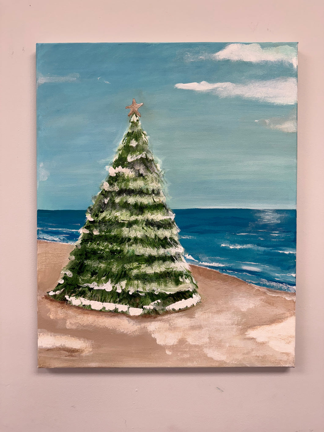 Paint & Sip Coastal Holiday with Julie December 13th at 6pm