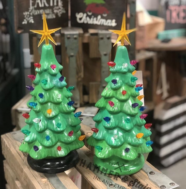09/18/2019 Ceramic Vintage Style Christmas Tree Workshop 6:30pm